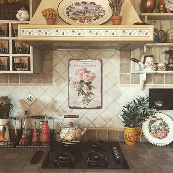 Amazon.com: YOYI ART Vintage Rose Wall Decor Tin Sign